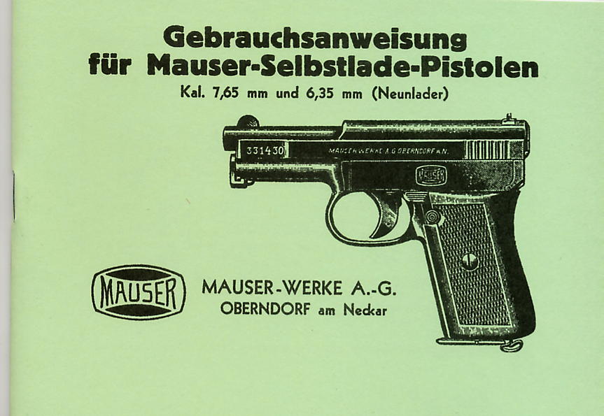 App0001 Mauser 1910-1914 Mod Pistol